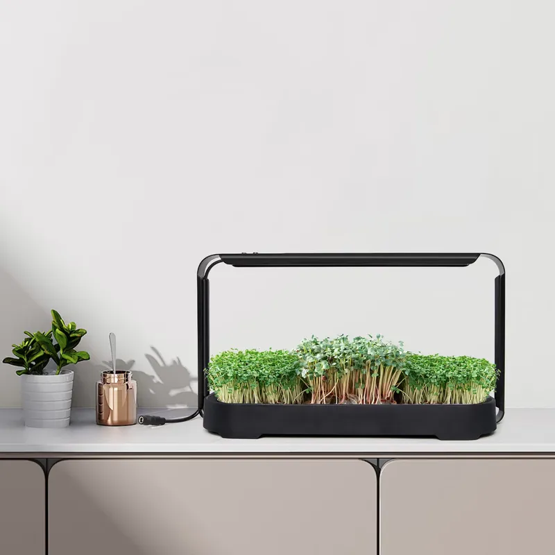 Self Watering Planter - マイクログリーン自動給水水耕栽培プランター育成システム（育成ライト付き）-エコフレンドリーな室内デスクガーデンキット