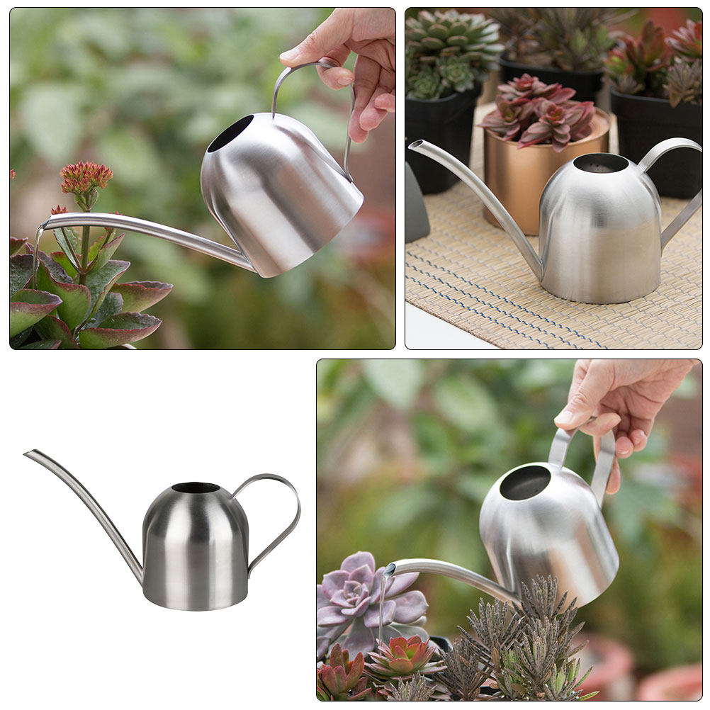 Watering Can - 長い注ぎ口が付いたじょうろ。花や植物、家庭での使用に適した、頑丈な亜鉛メッキ加工のガーデン用じょうろ。