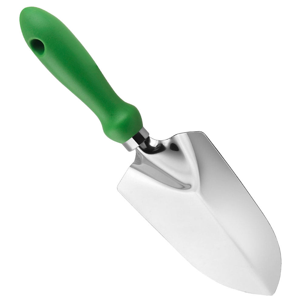 Trowel Garden Tools - 鉄製のガーデニングシャベル、小型で持ち運び可能な手動式移植スコップ。人間工学に基づいたハンドルで、植え付け、掘り起こし、除草、土壌の整地など、ガーデニング作業に最適。