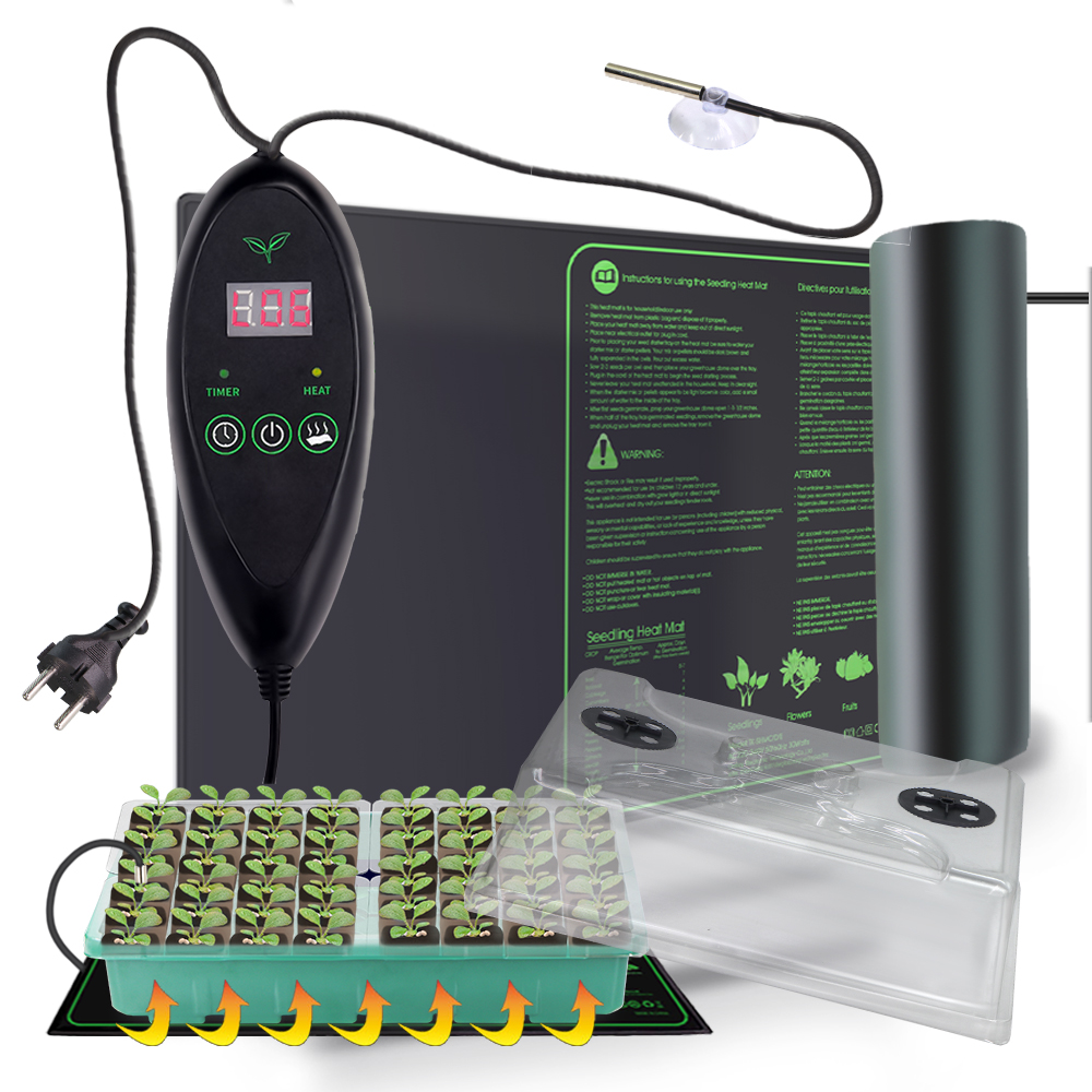 Seed Starter Tray - 暖かい苗箱加熱マット RET 育苗ポットキット 室内植物栽培用 種子スターター 発芽トレイ