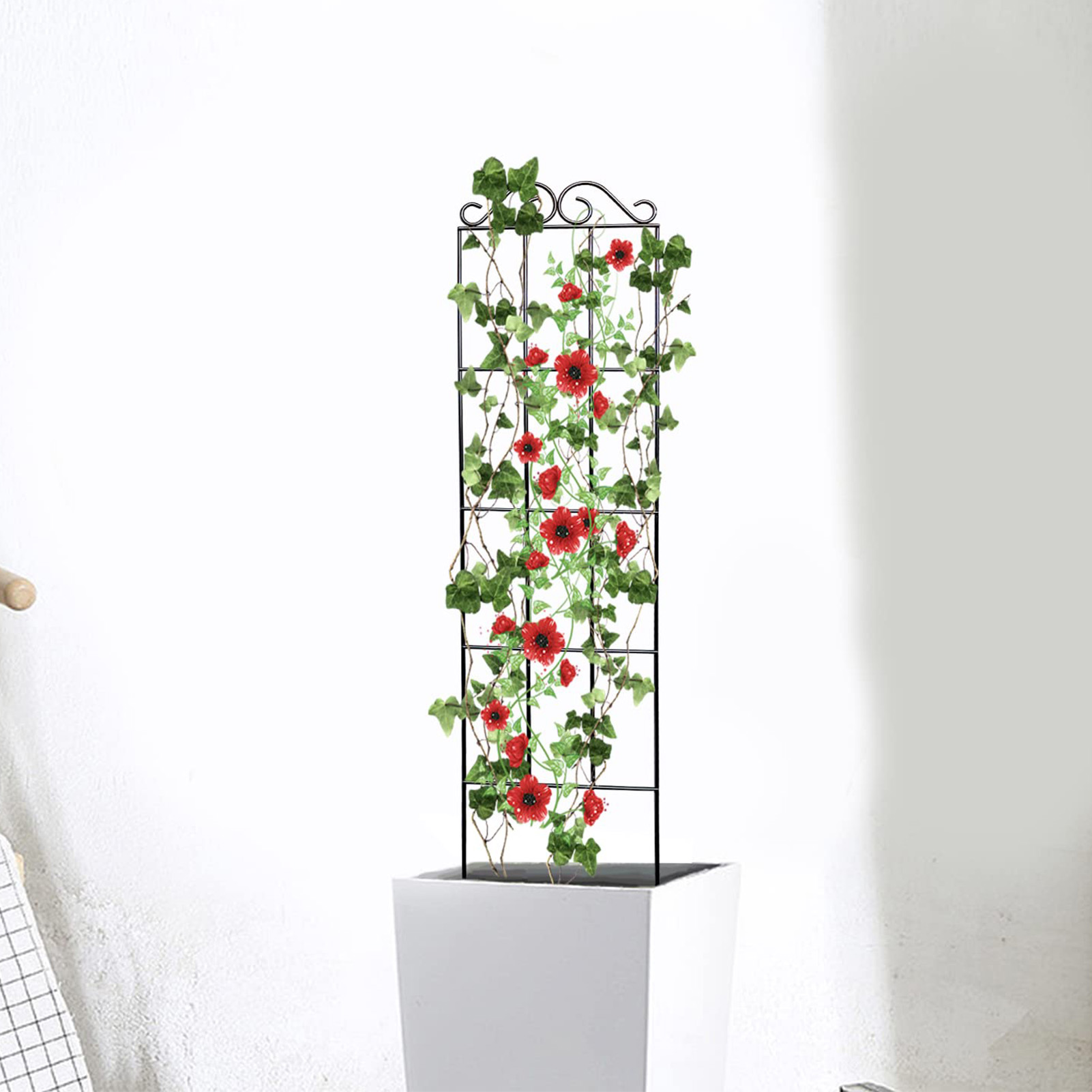 耐久性のあるガーデントレリス、クライミングプラントステムサポ - Indoor Herb Garden のレビューと価格