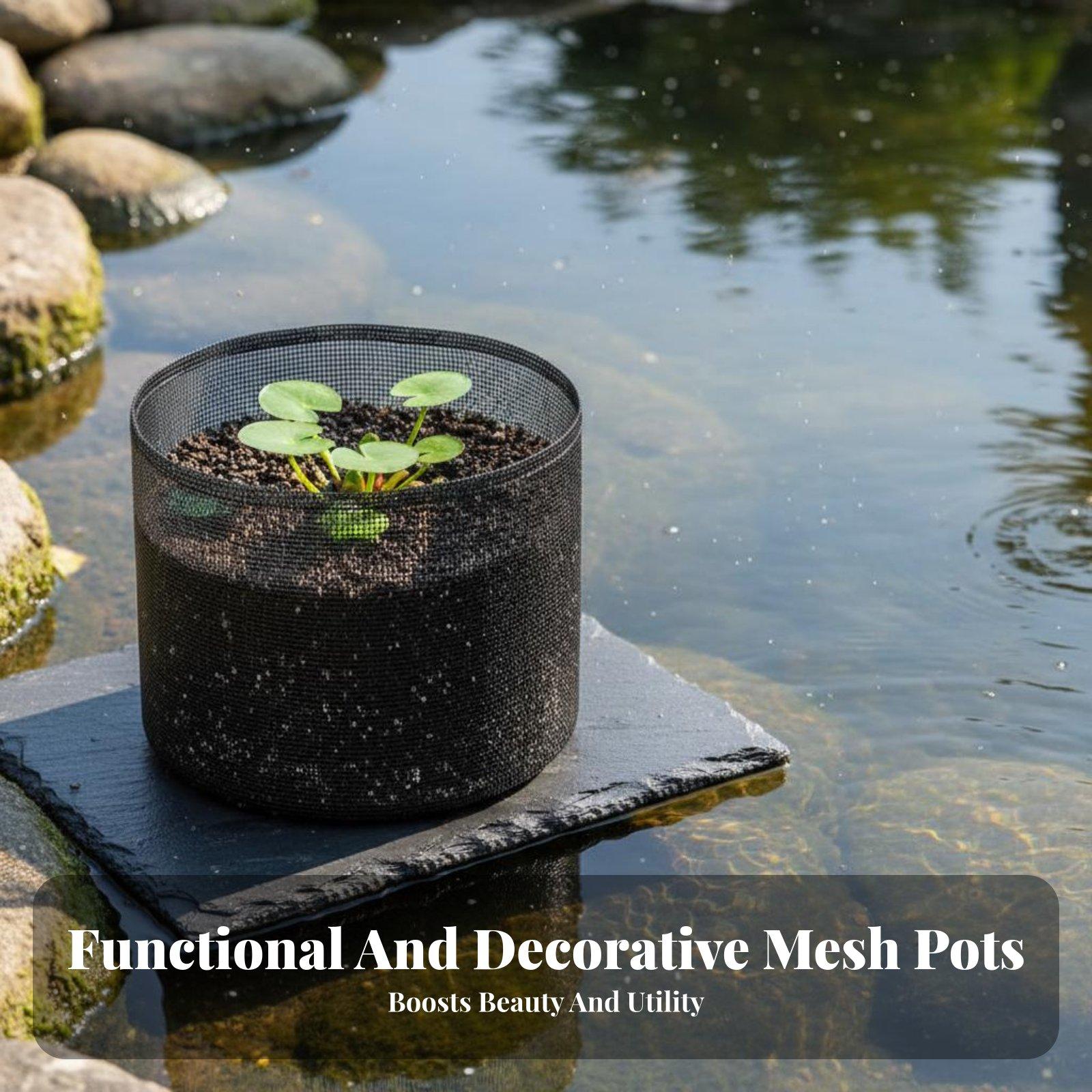 4個入り、水生植物用プランター、植物用メッシュバッグ、蓮の栽 - Grow Bag のレビューと価格