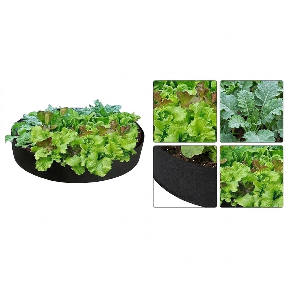 大型の円形フェルト製プランティングバッグ、130x30cm、 - Grow Bag のレビューと価格
