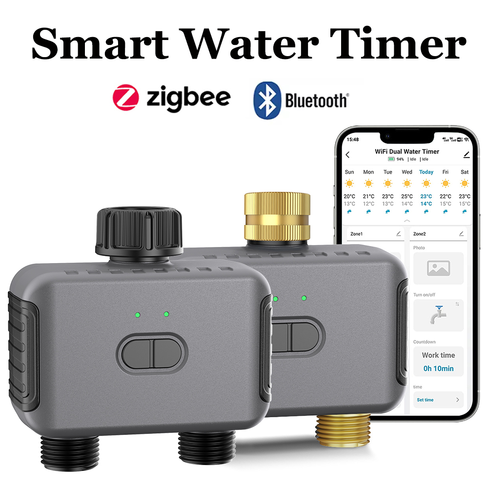 Tuya スマートウォータータイマー Zigbee/BT 自 - Trowel Garden Tools のレビューと価格