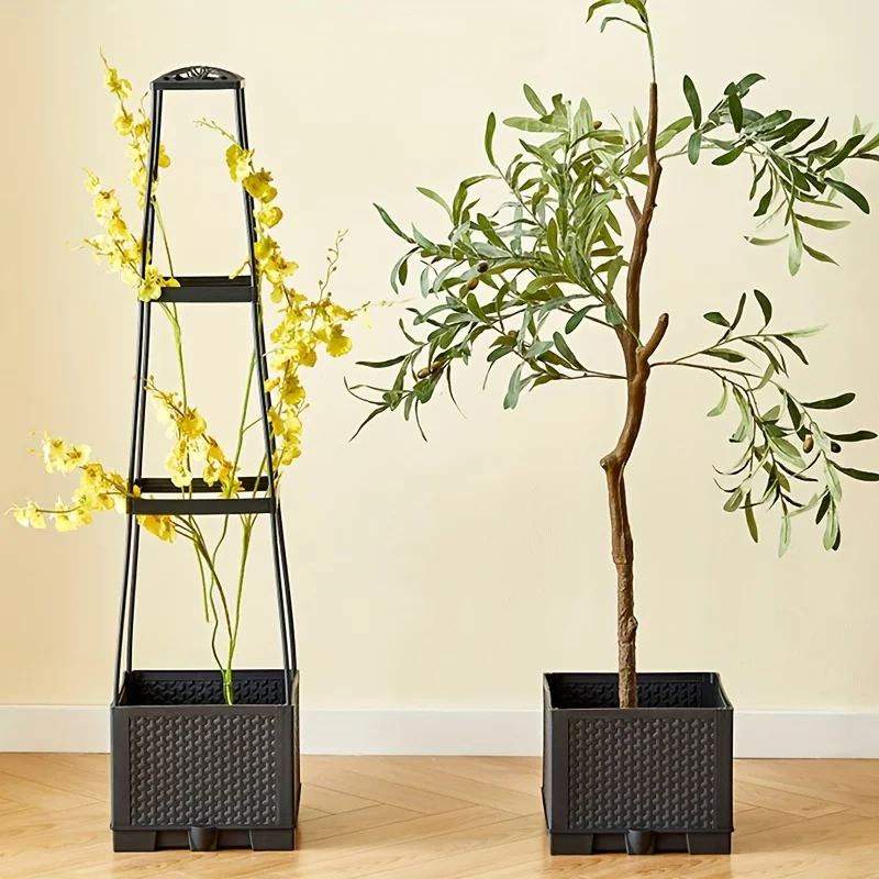 自動給水機能付きプランティングボックスと支柱を備えたトマトタ - Indoor Herb Garden のレビューと価格