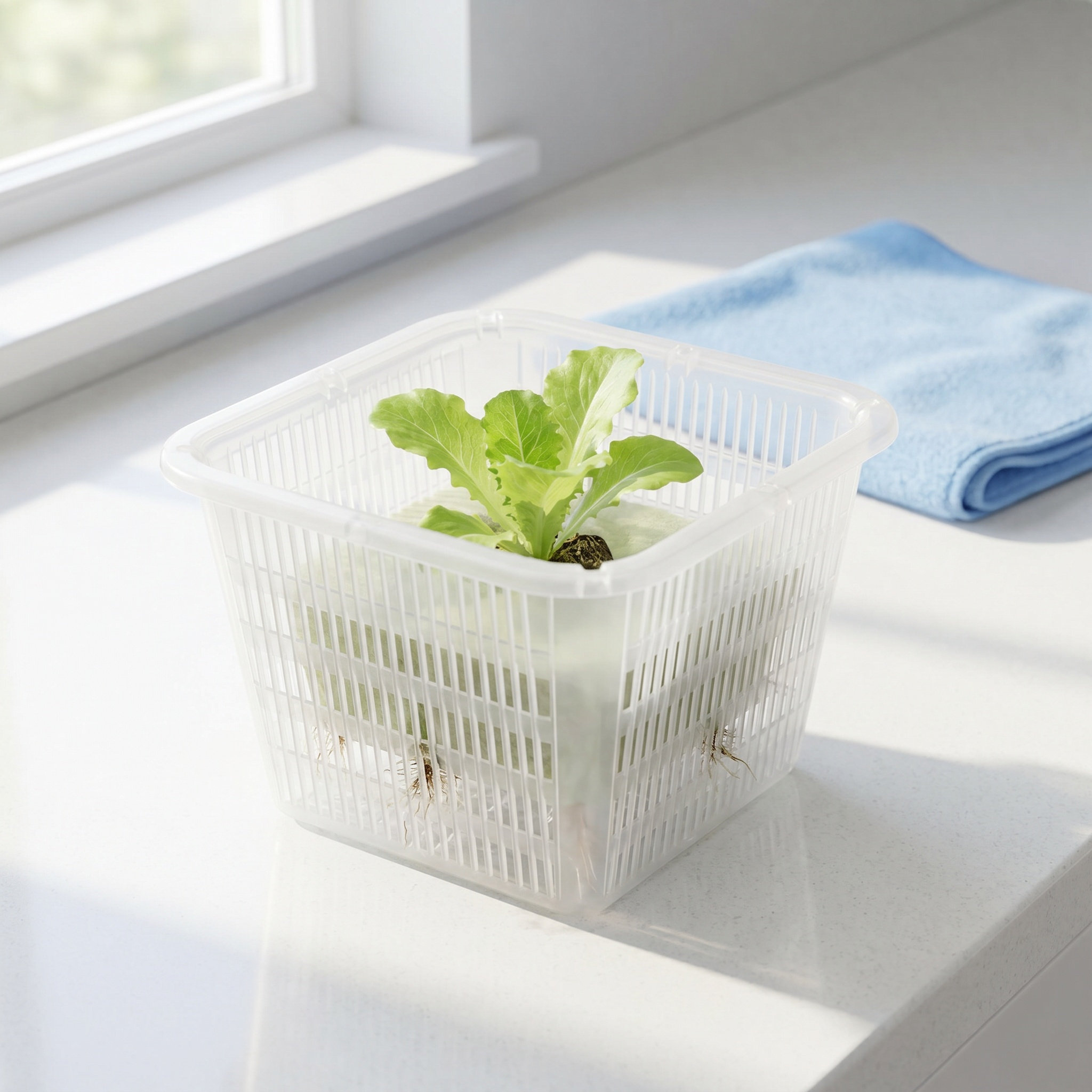 室内で育てる野菜の苗用の、穴あきプラスチック製のプランター（ - Plant Pot のレビューと価格