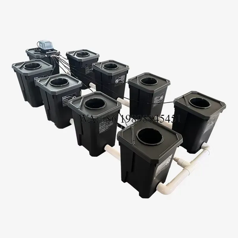 WMWMNU 8ポット 27L RDWC ダッチバケットシス - Hydroponic Kit のレビューと価格