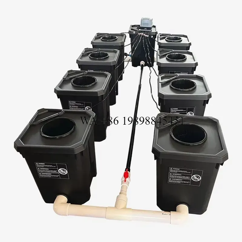 WMWMNU 8ポット 27L RDWC ダッチバケットシス - Hydroponic Kit のレビューと価格