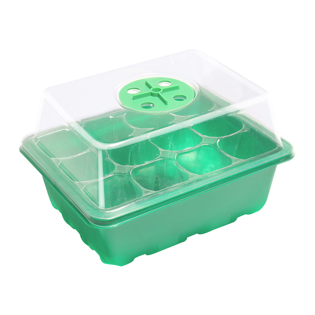 12穴種子スタータートレイ、湿度ドーム付き植物発芽スターター - Seed Starter Tray のレビューと価格