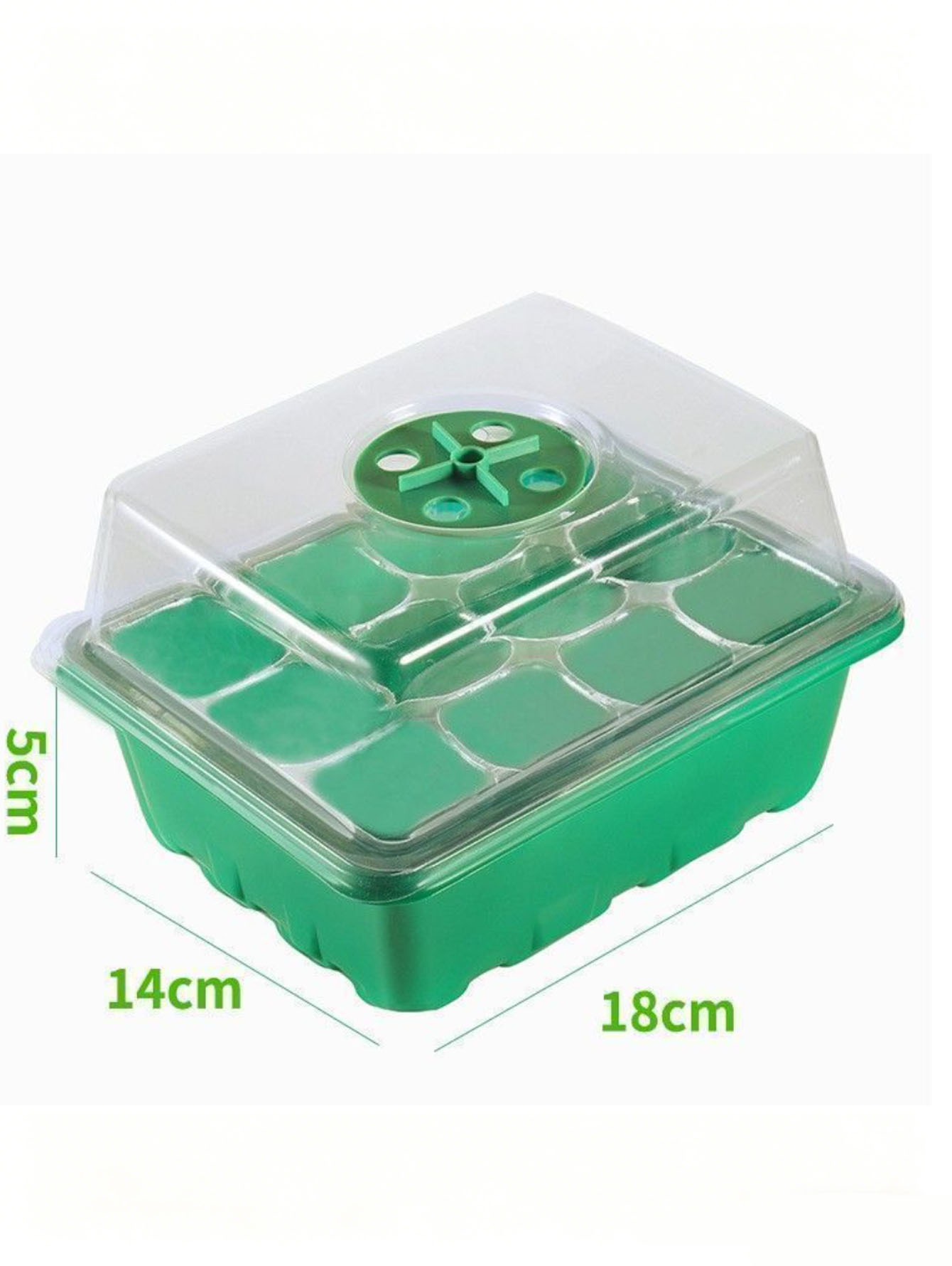 1/2pc 6/12穴苗トレイ、排水穴付きの厚みのあるプラス - Seed Starter Tray のレビューと価格