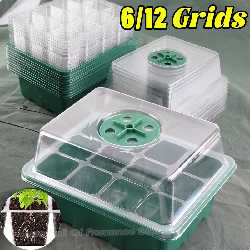育苗トレイ、種まきキット、湿度調整可能なドームとベース付き室 - Seed Starter Tray のレビューと価格