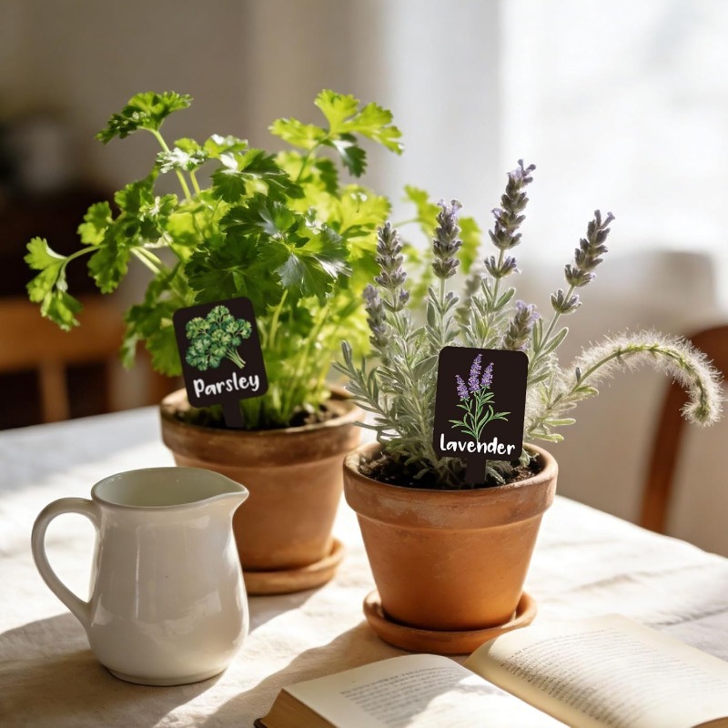 24個入り植物ラベルセット、名前付きハーブガーデンマーカー、 - Indoor Herb Garden のレビューと価格