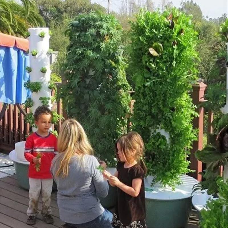 垂直水耕栽培タワー エアロポニックタワー 果物と野菜用 9層 - Indoor Herb Garden のレビューと価格