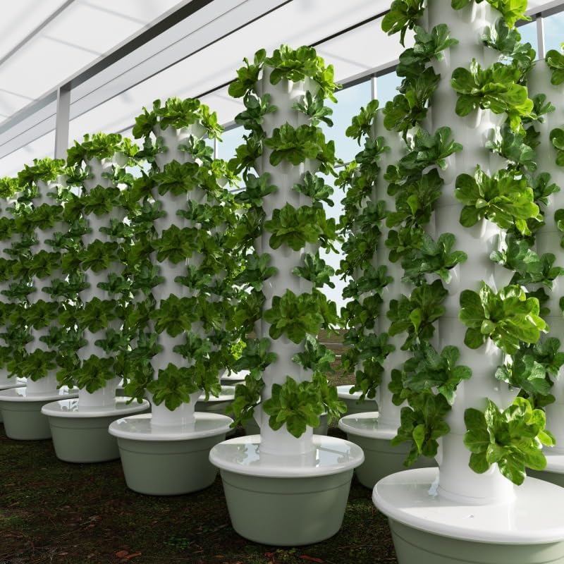 垂直水耕栽培タワー エアロポニックタワー 果物と野菜用 9層 - Indoor Herb Garden のレビューと価格